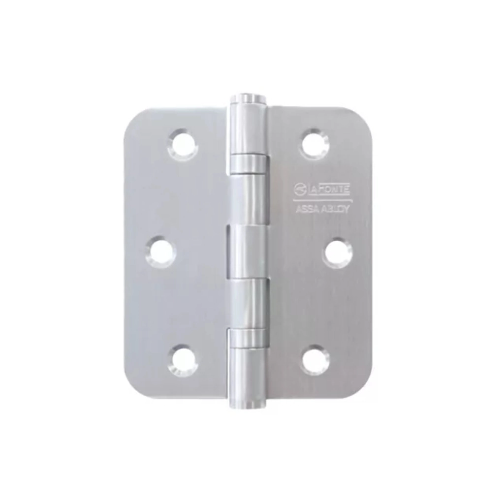 Dobradica 395 3.5x3 Inox Redonda c/ Rolamento c/ parafuso Inox Lixado