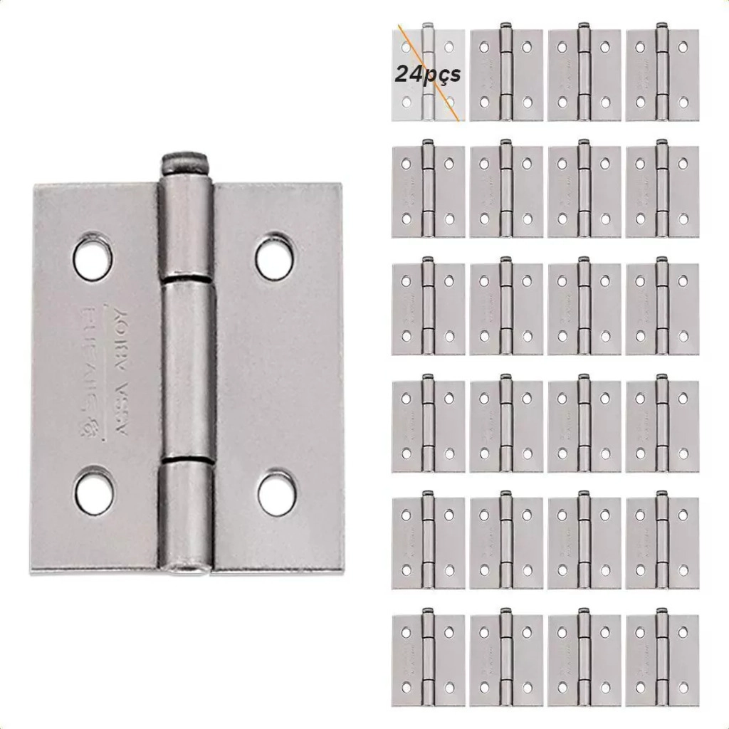 Dobradica Modelo 850  - 1.1/2" Polido - Silvana 24pcs