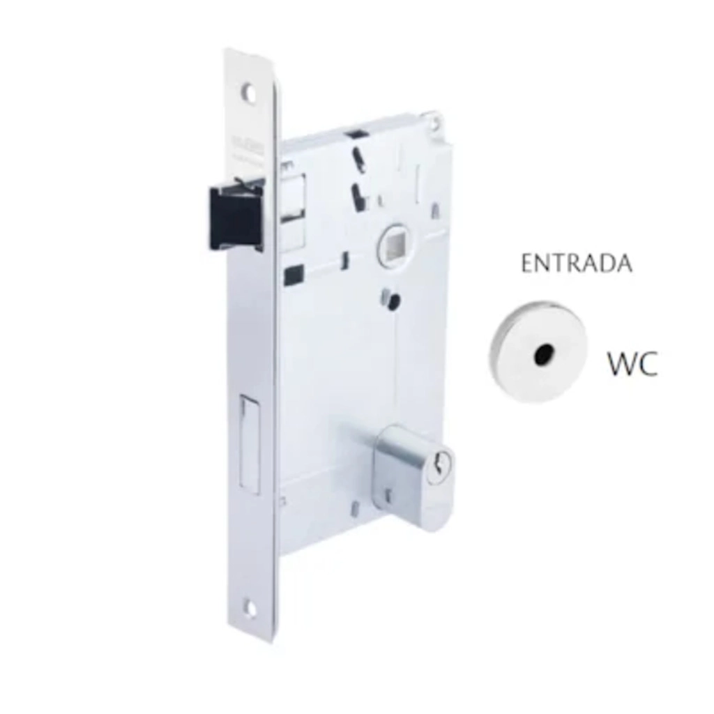 Fechadura 7070 WC ST2 55 Cromado Mola Reforcada