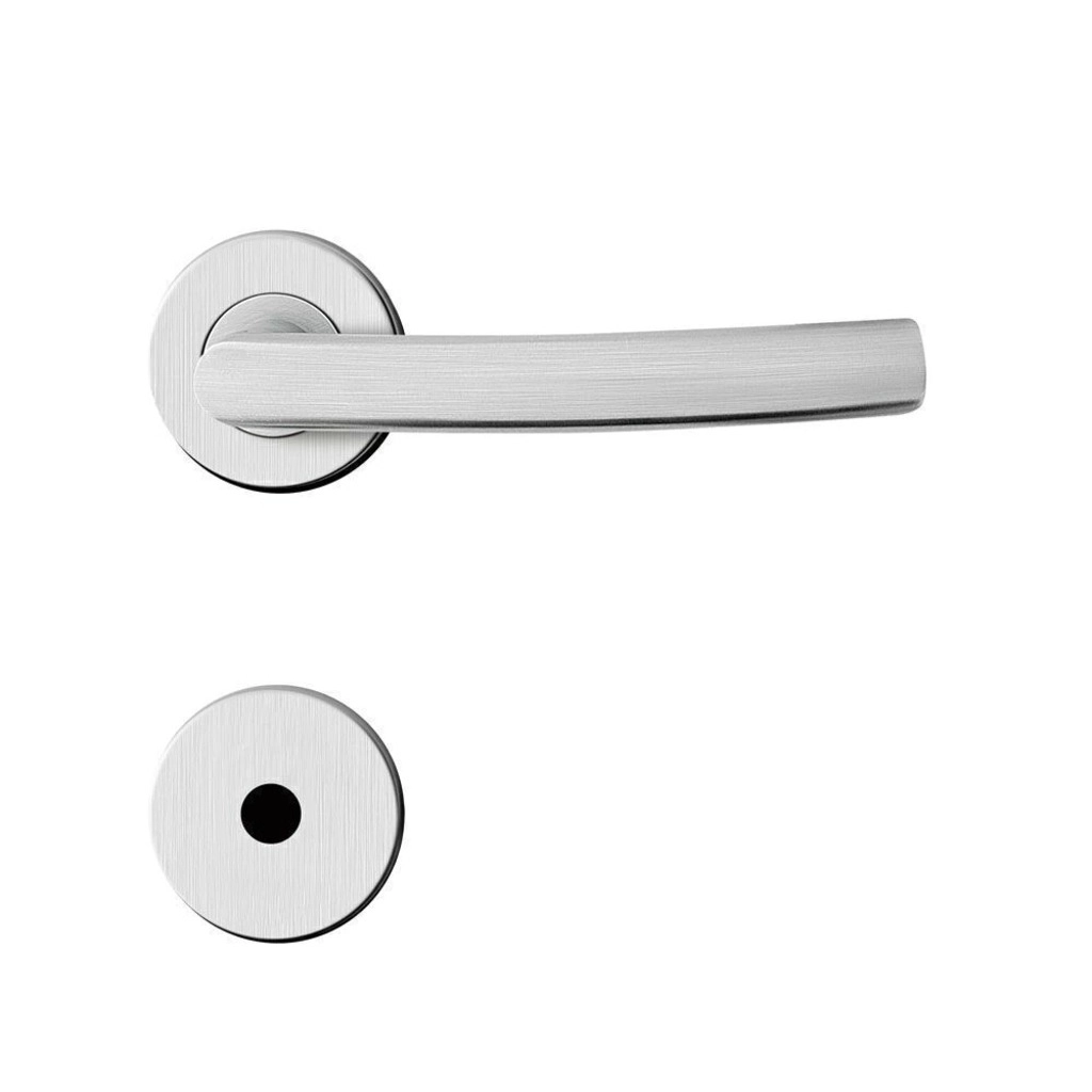 Fechadura Inox para Porta de Banheiro Cromo Acetinado?55mm MI620 Smile?Papaiz