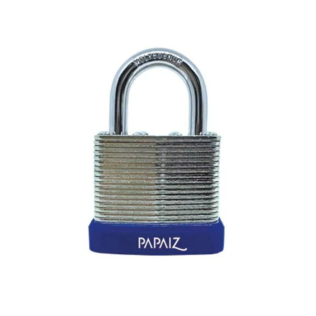 Cadeado de Aço Lâminado com Chaves 40mm Alta Segurança Papaiz